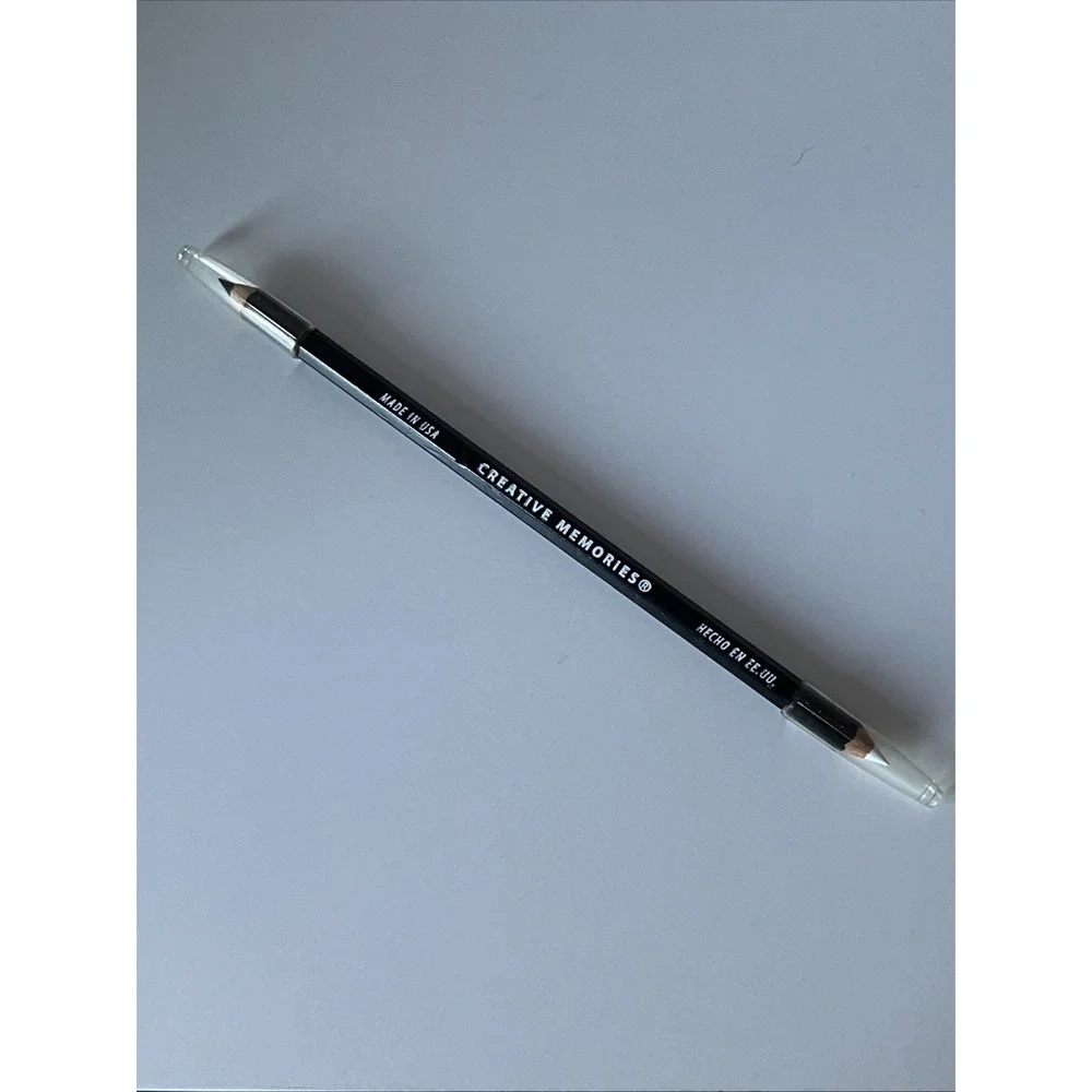 Photo Labeling Pencil Double Sided-Black & White NEW Creative Memories Scrapbook